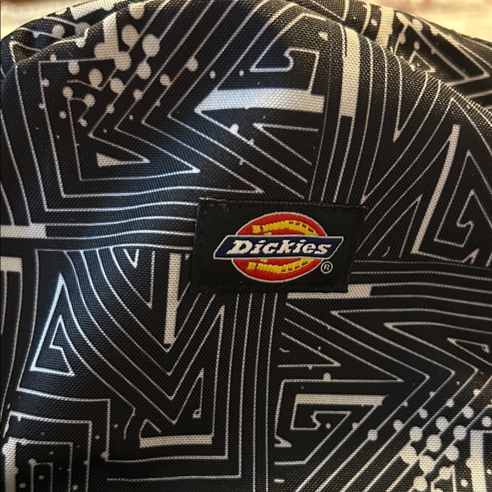 Dickies Black And White Patterned Backpack With G… - image 2